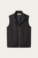 Valeno Stand-Collar Zip Vest Black