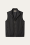 Valeno Stand-Collar Zip Vest Black