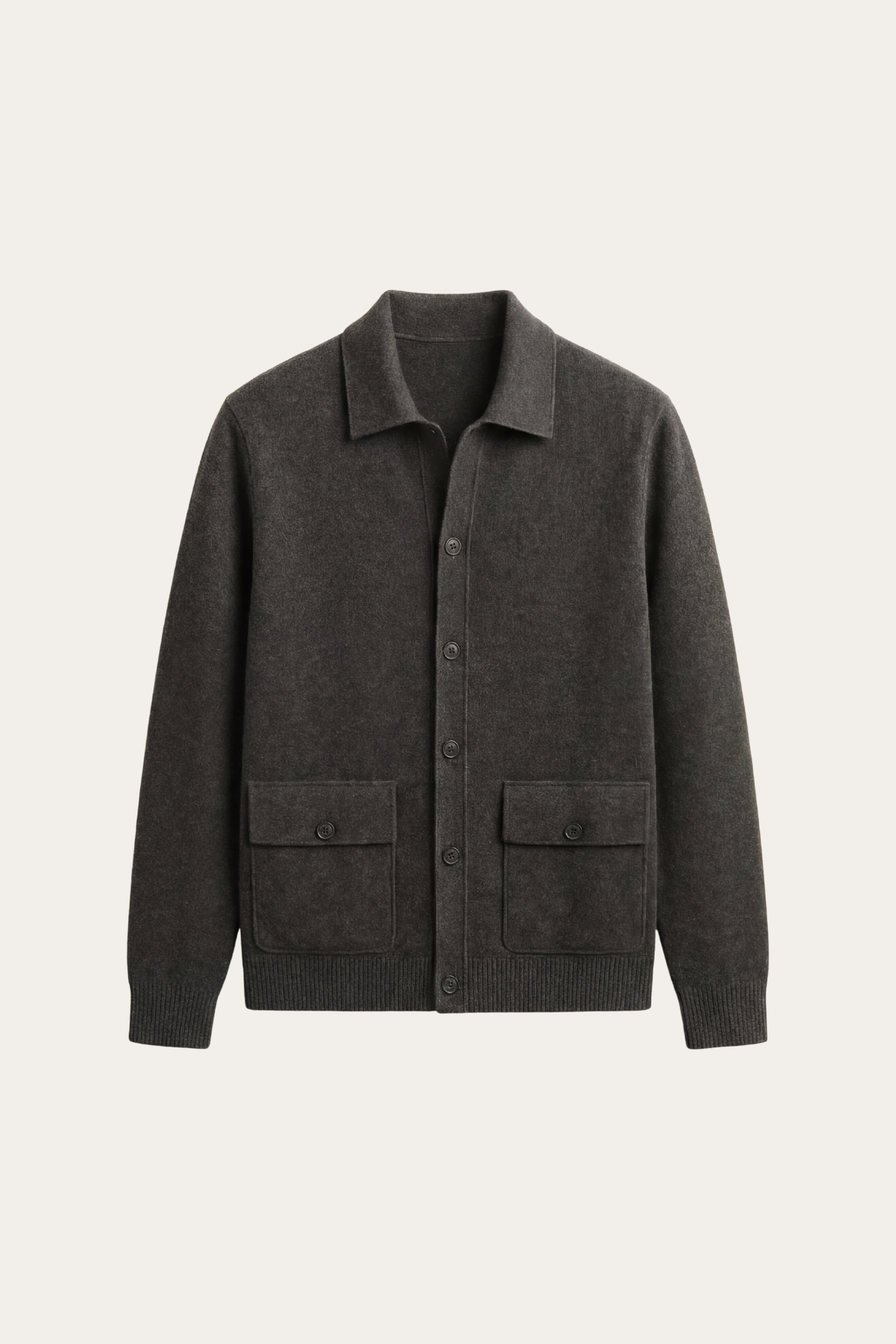 Lorenzo Cashmere Cardigan Dark Grey