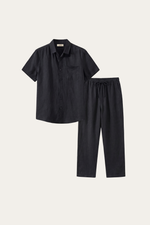 Trento Linen Set Black/Black