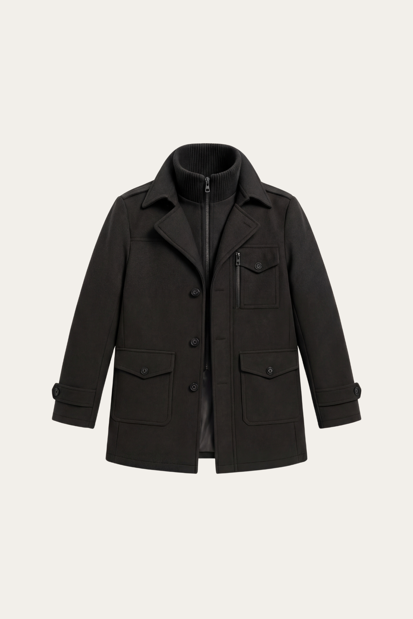 Melvin Field Coat Black