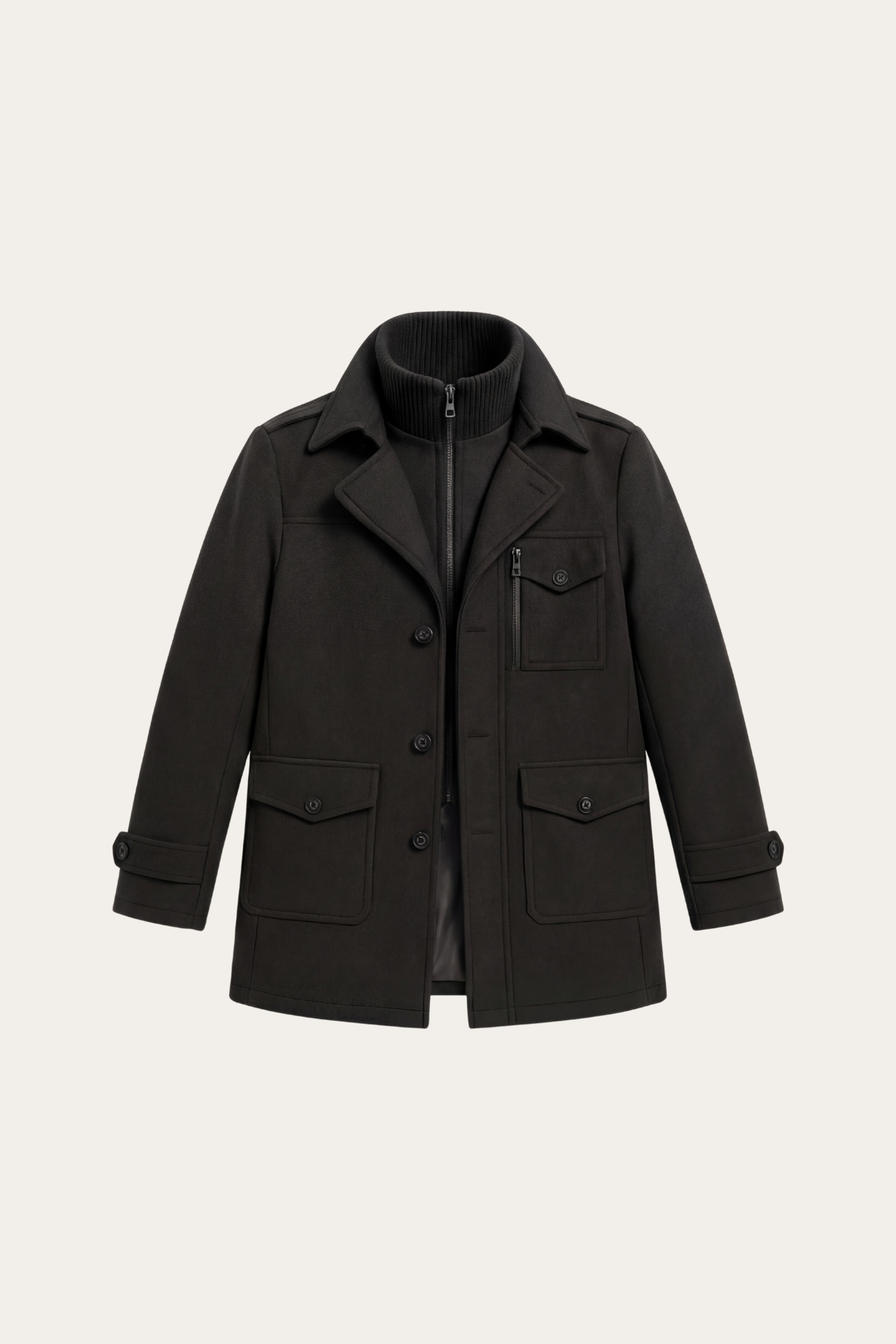 Melvin Field Coat Black