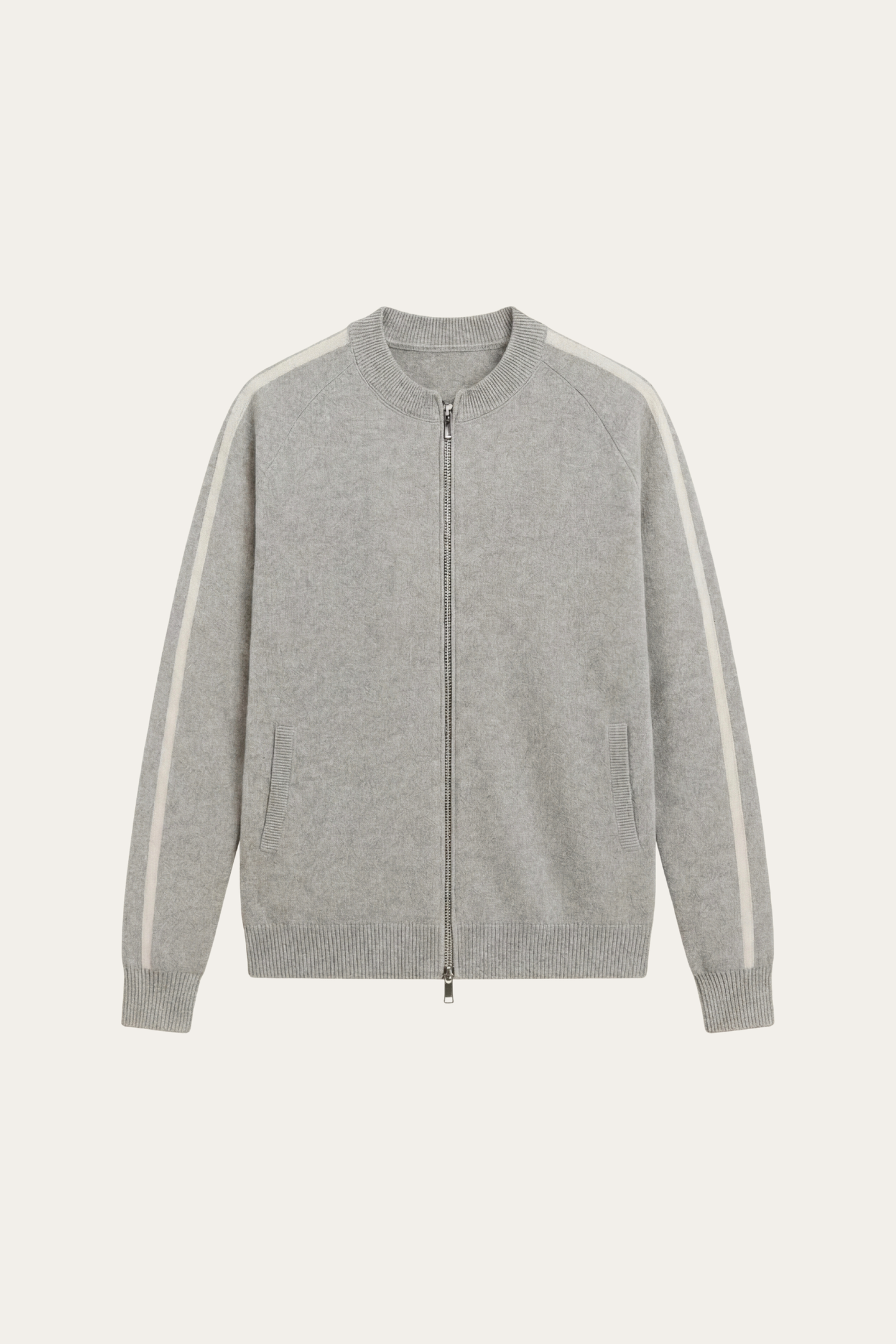 Lorenti Cashmere Zip Knit Grey