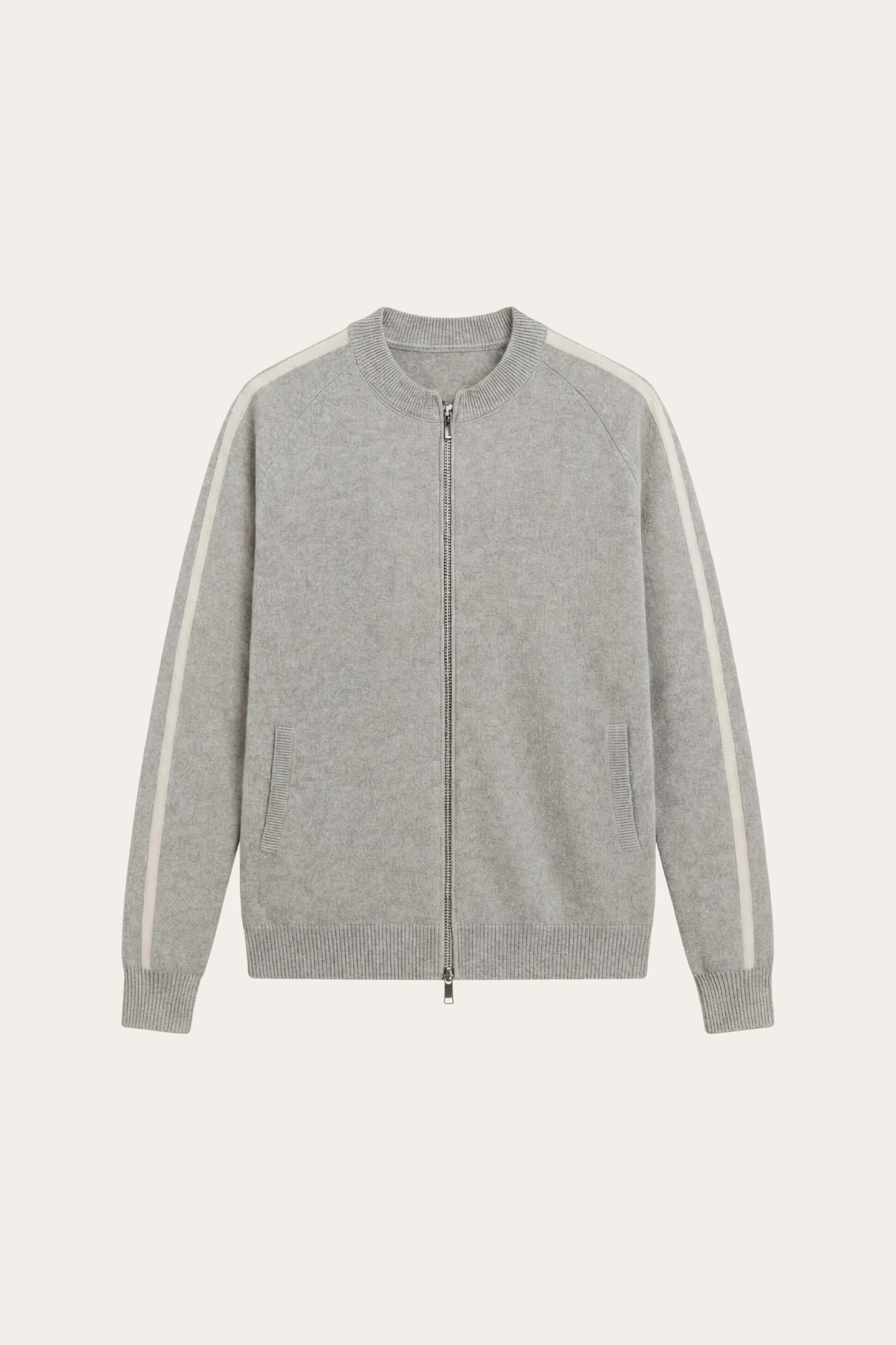 Lorenti Cashmere Zip Knit Grey
