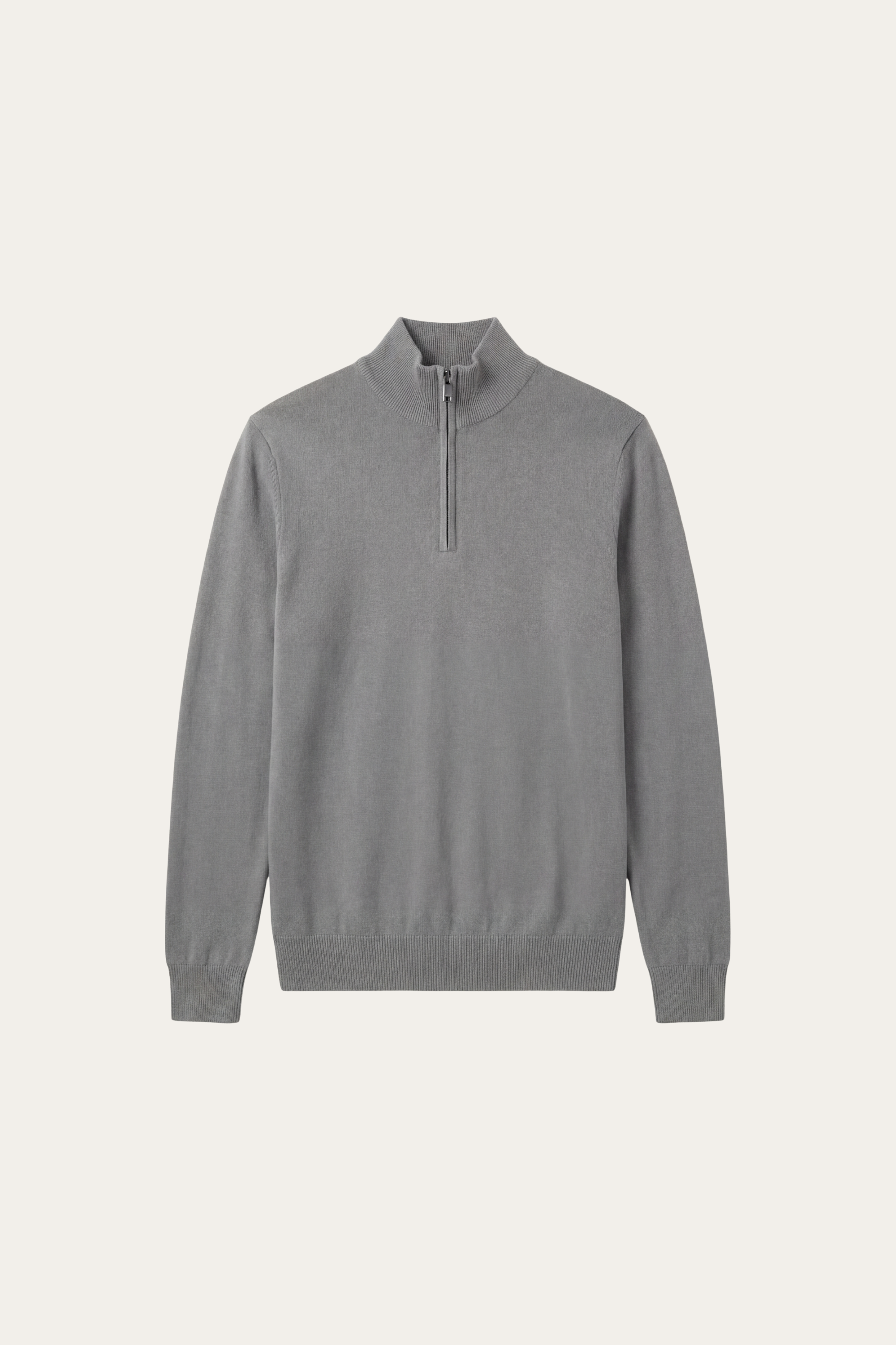 Arlino Quarter Zip Knit Dark Grey