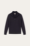 Lerano Cashmere Half-Zip Knit Black
