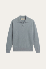 Marencio Cashmere Polo Knit Light Blue