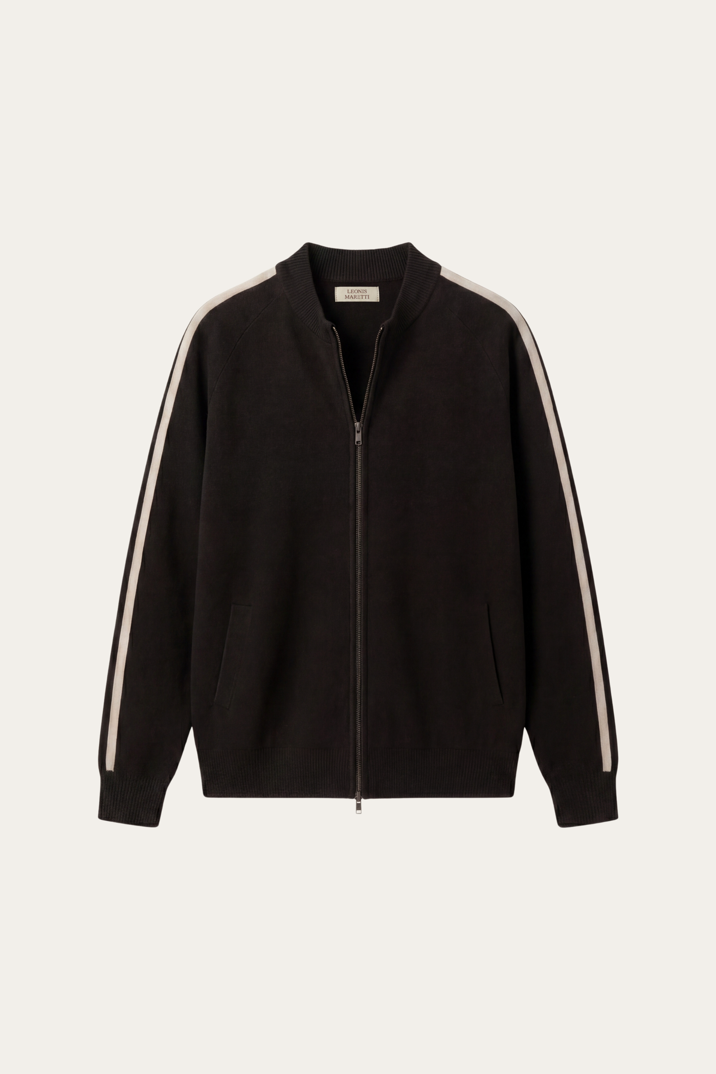 Lorenti Cashmere Zip Knit Black