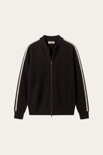 Lorenti Cashmere Zip Knit Black