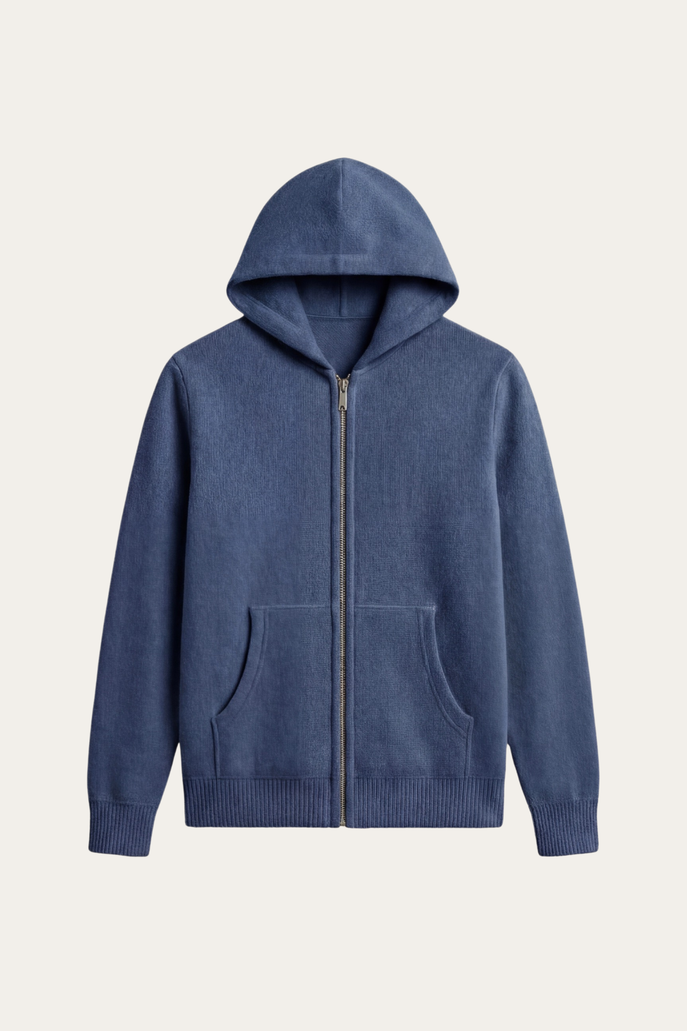 Tavole Hooded Zip Blue