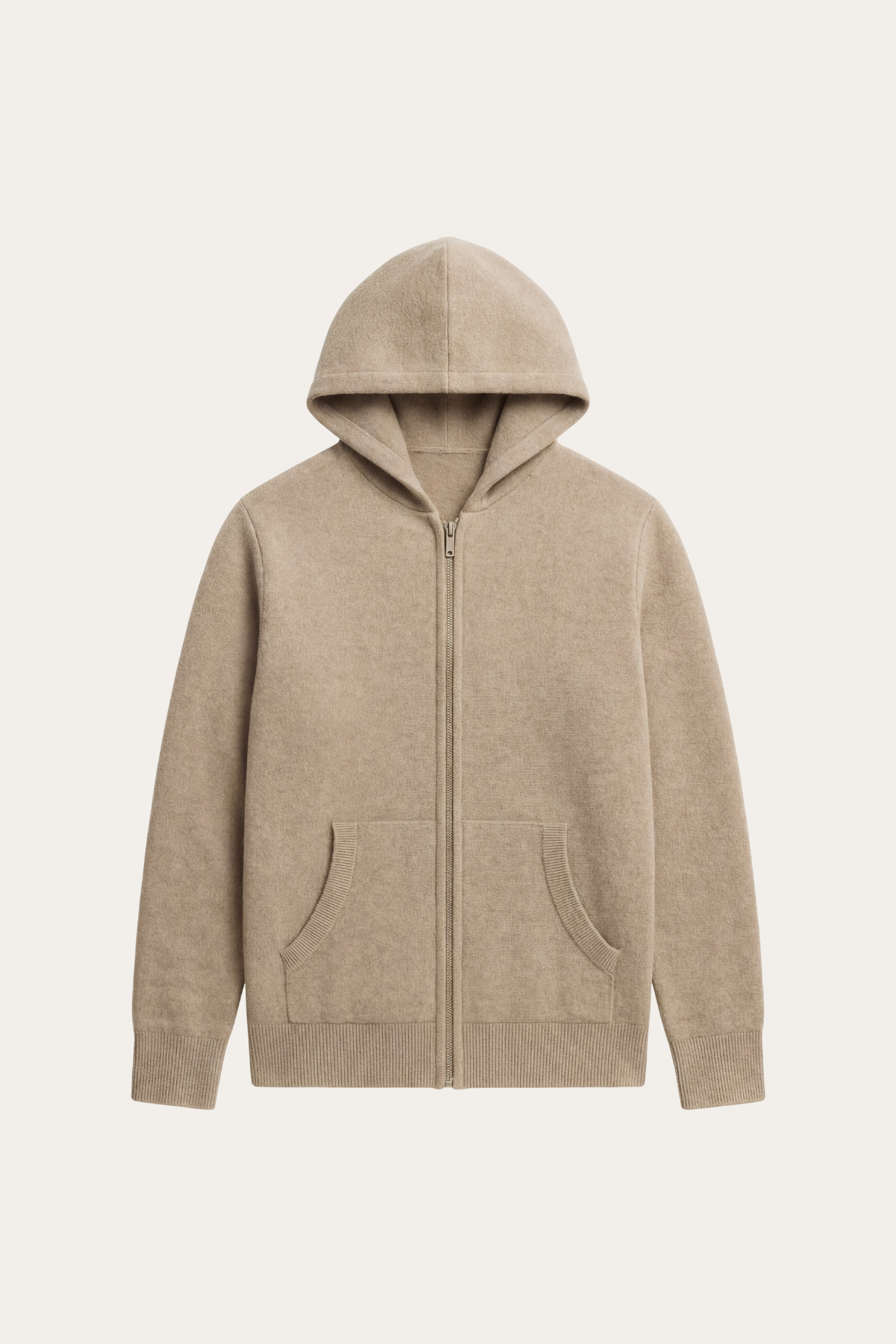 Tavole Hooded Zip Taupe