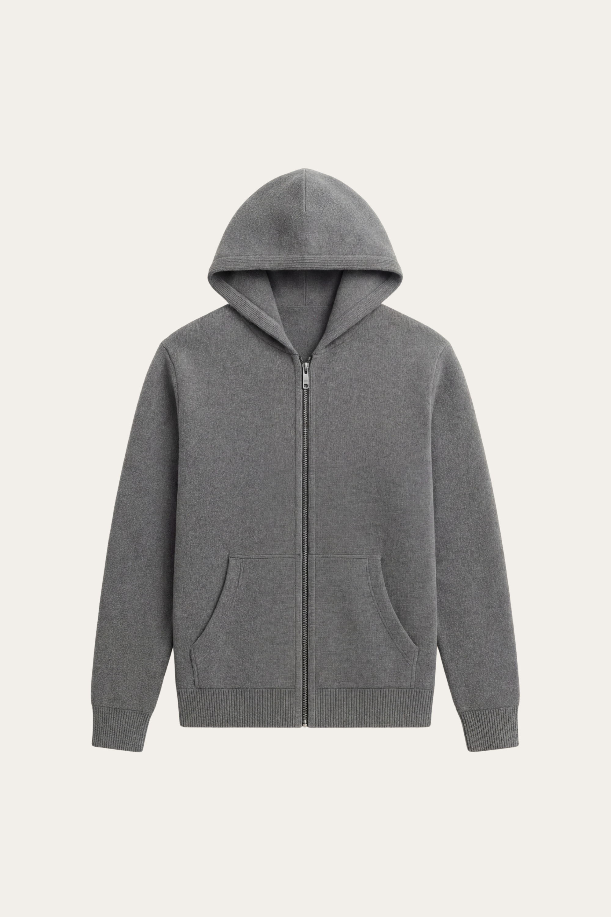 Tavole Hooded Zip Dark Grey