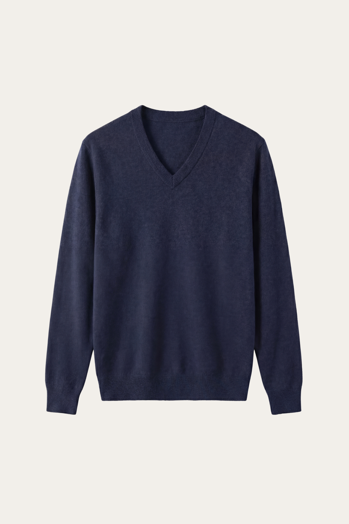 Merano V-Neck Knit Sweater Navy