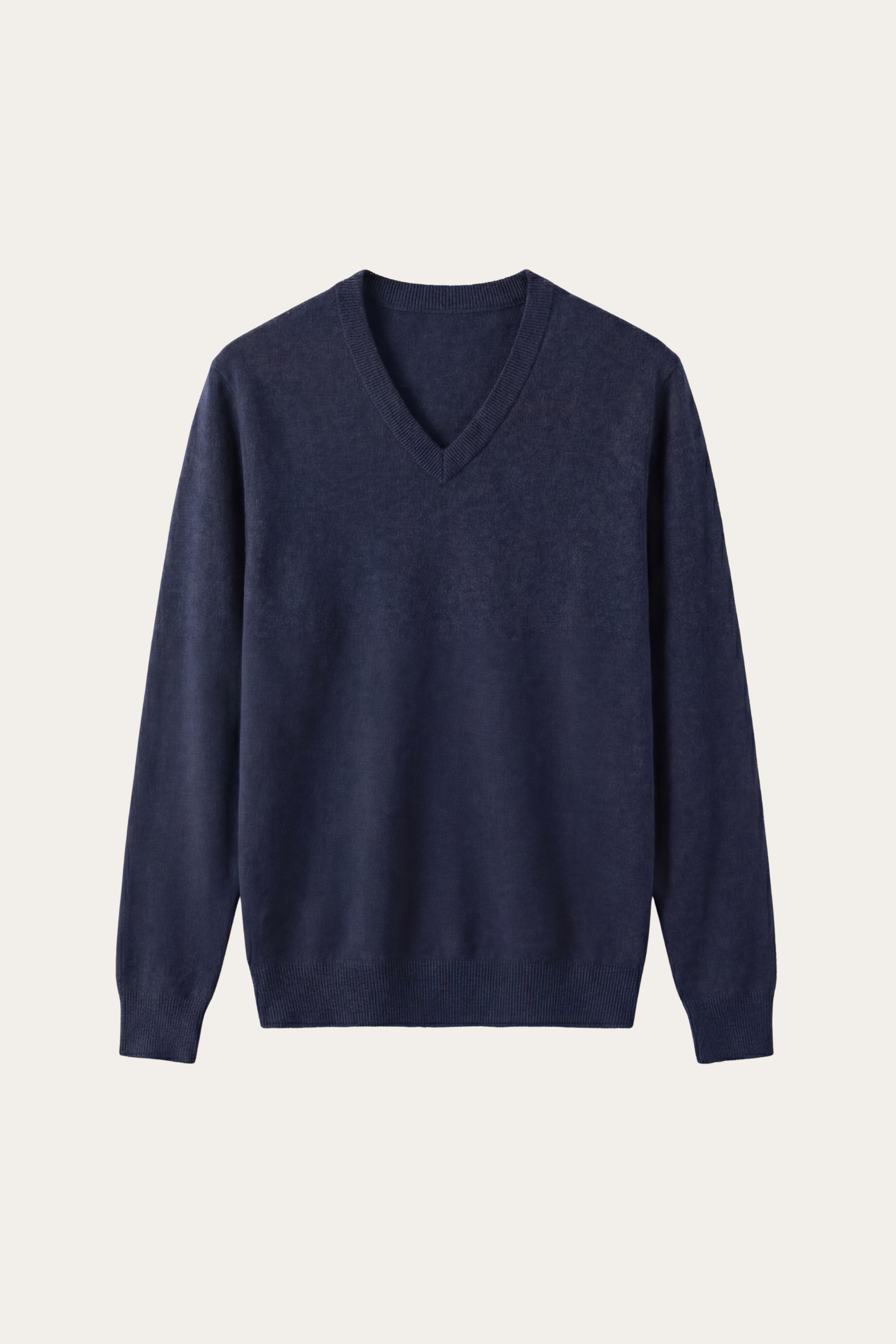 Merano V-Neck Knit Sweater Navy