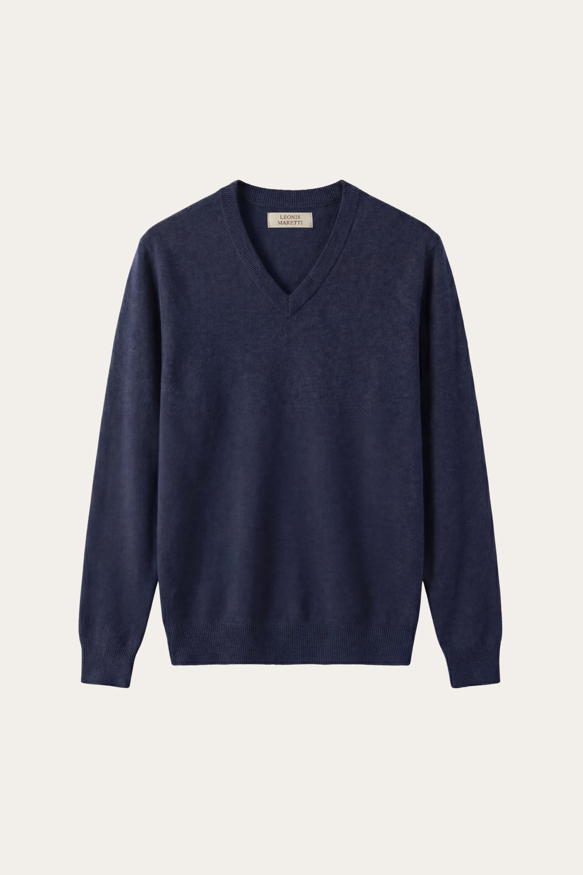 Merano V-Neck Knit Sweater Navy