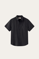 Vicenza Linen Short Sleeve Black