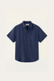 Vicenza Linen Short Sleeve Blue