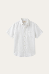 Vicenza Linen Short Sleeve White