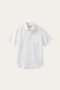 Vicenza Linen Short Sleeve White