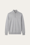 Arlino Quarter Zip Knit Light Grey