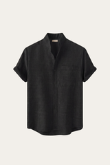 Treviso Linen Short Sleeve Black