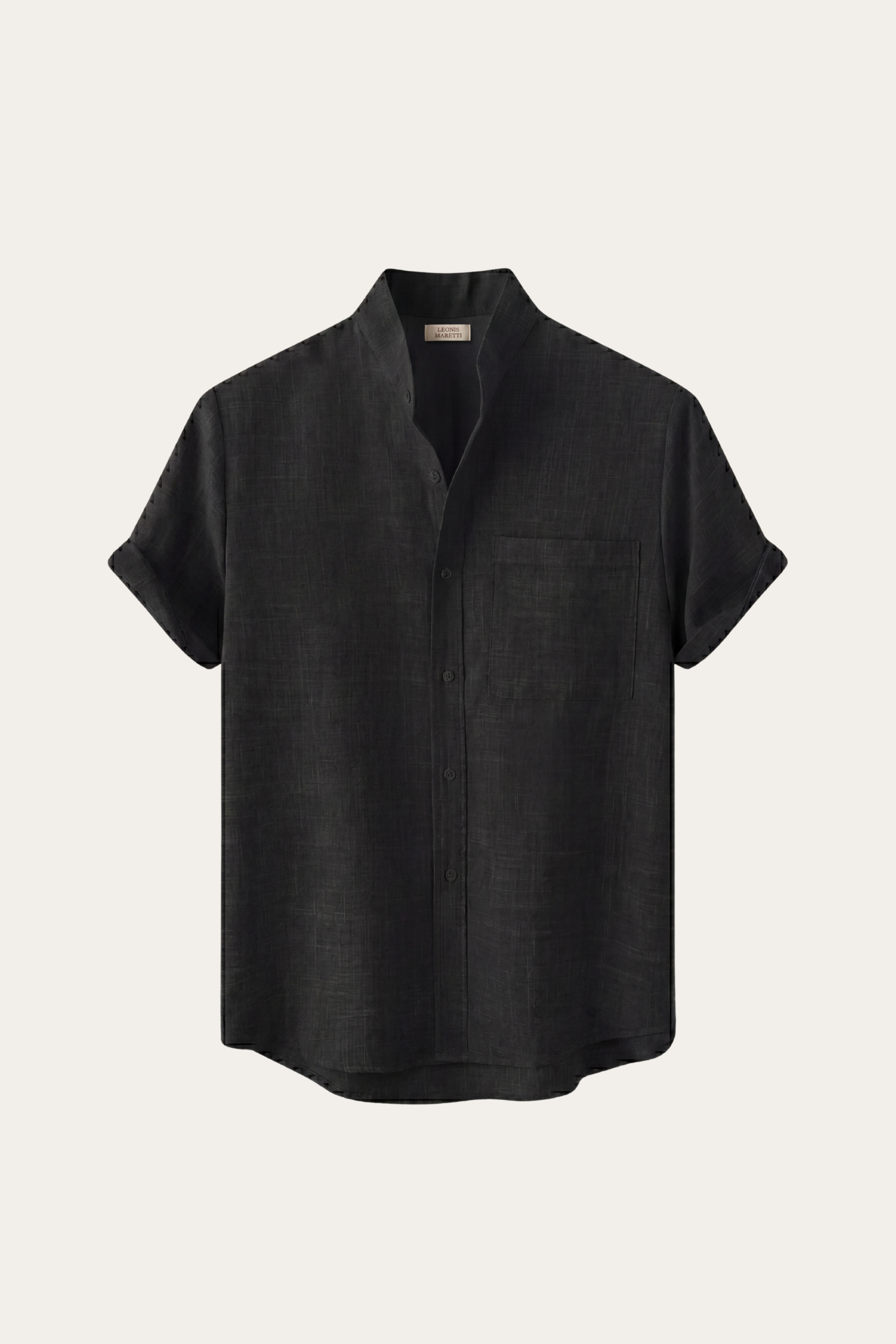 Treviso Linen Short Sleeve Black