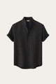 Treviso Linen Short Sleeve Black