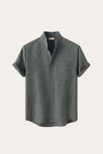 Treviso Linen Short Sleeve Grey