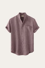 Treviso Linen Short Sleeve Purple