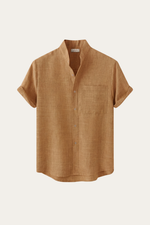 Treviso Linen Short Sleeve Yellow