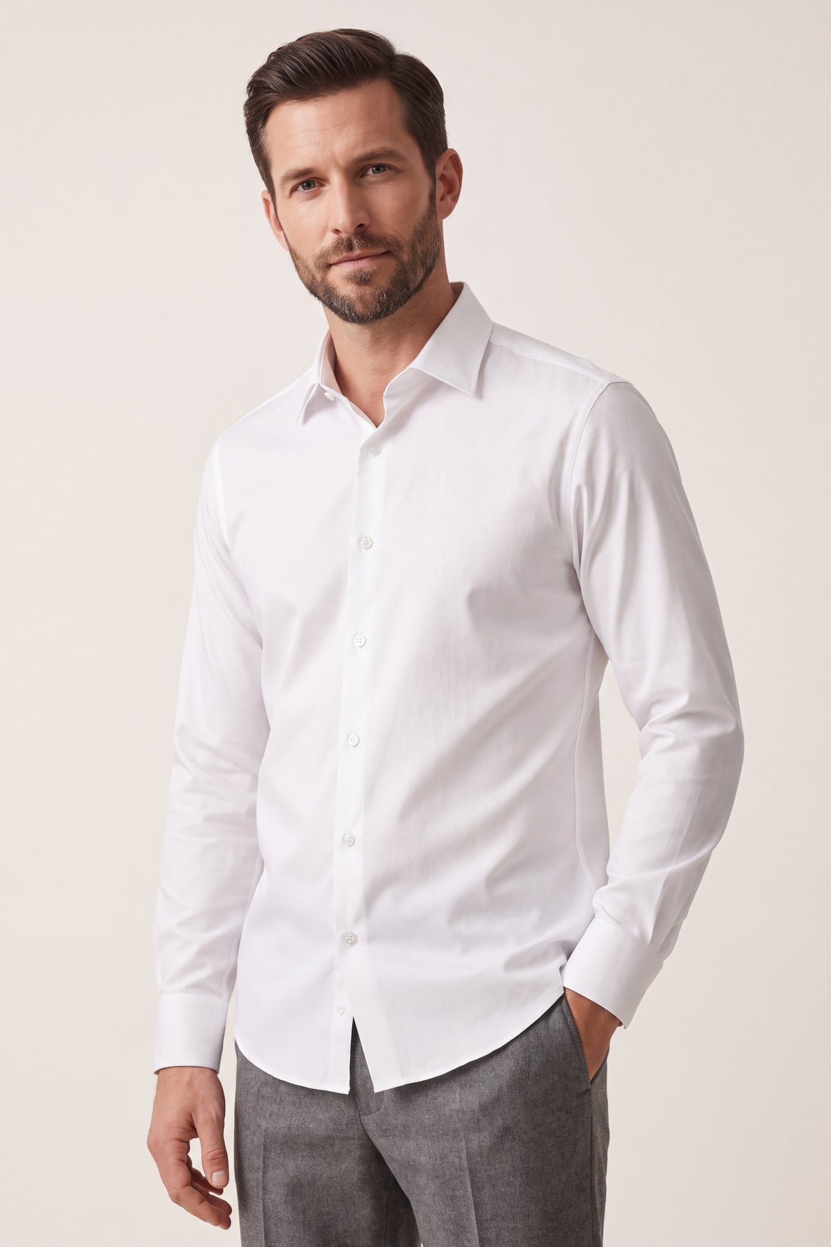 Ragusa Cotton Dress Shirt White