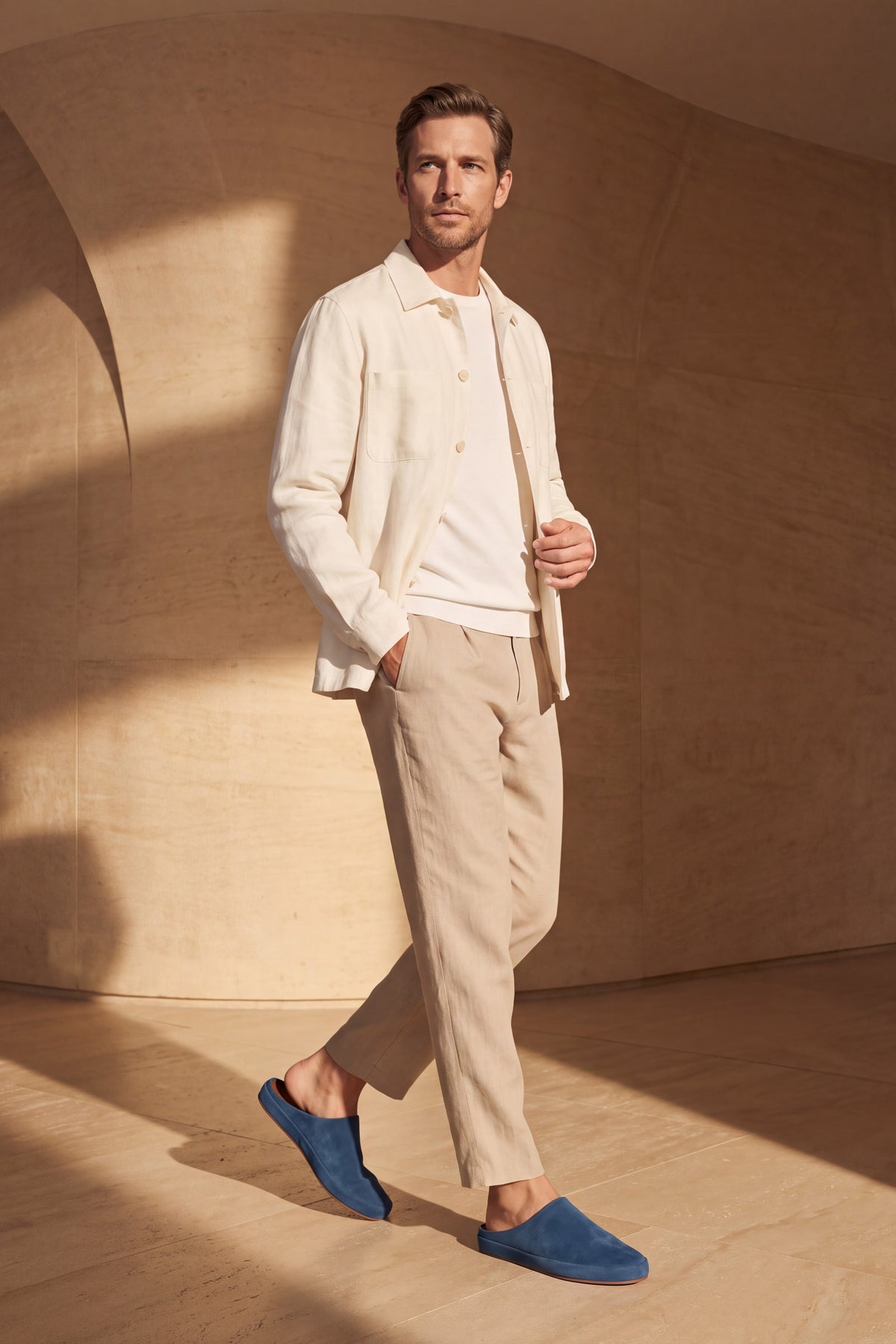 Perugia Suede Mule Blue