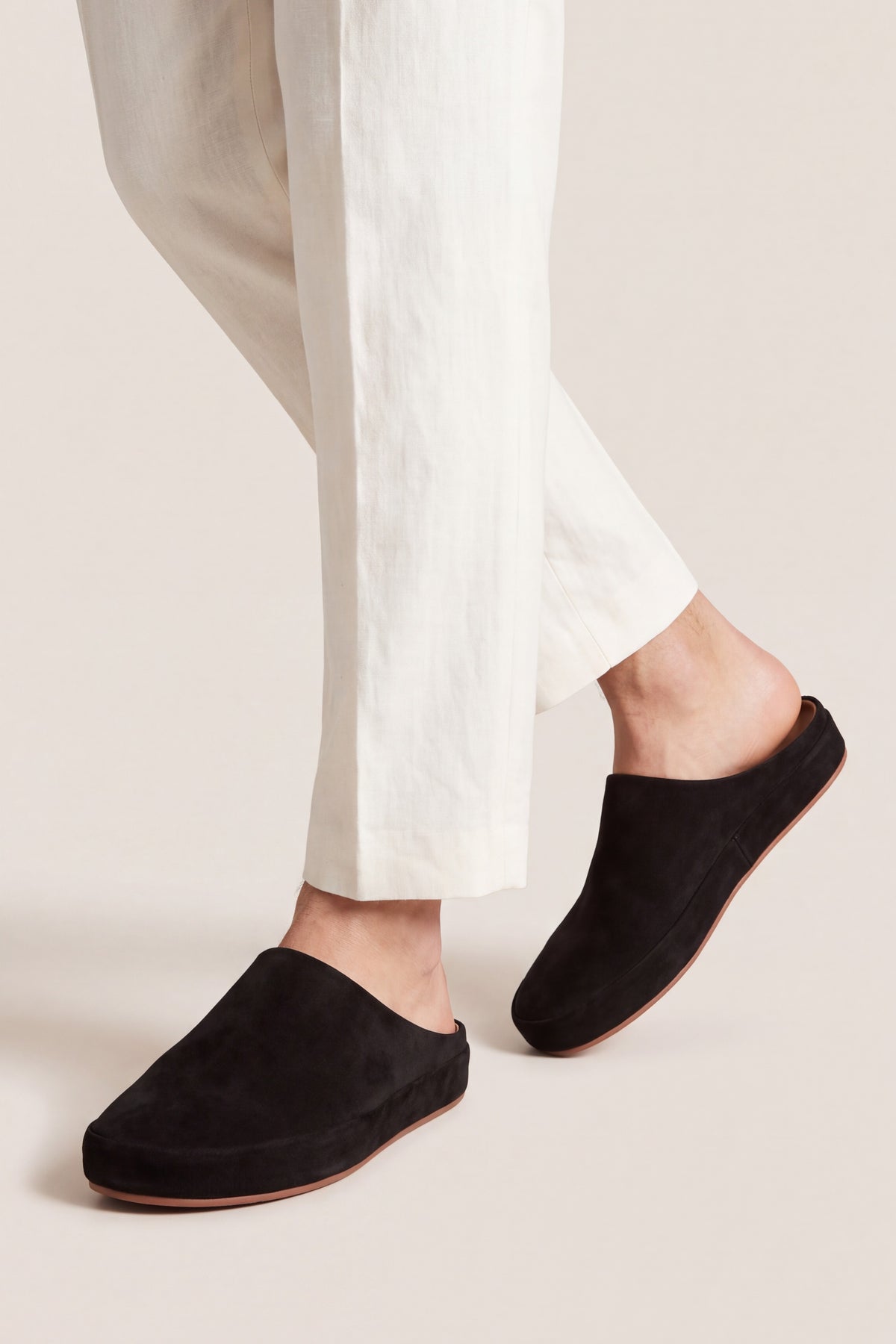 Perugia Suede Mule Black