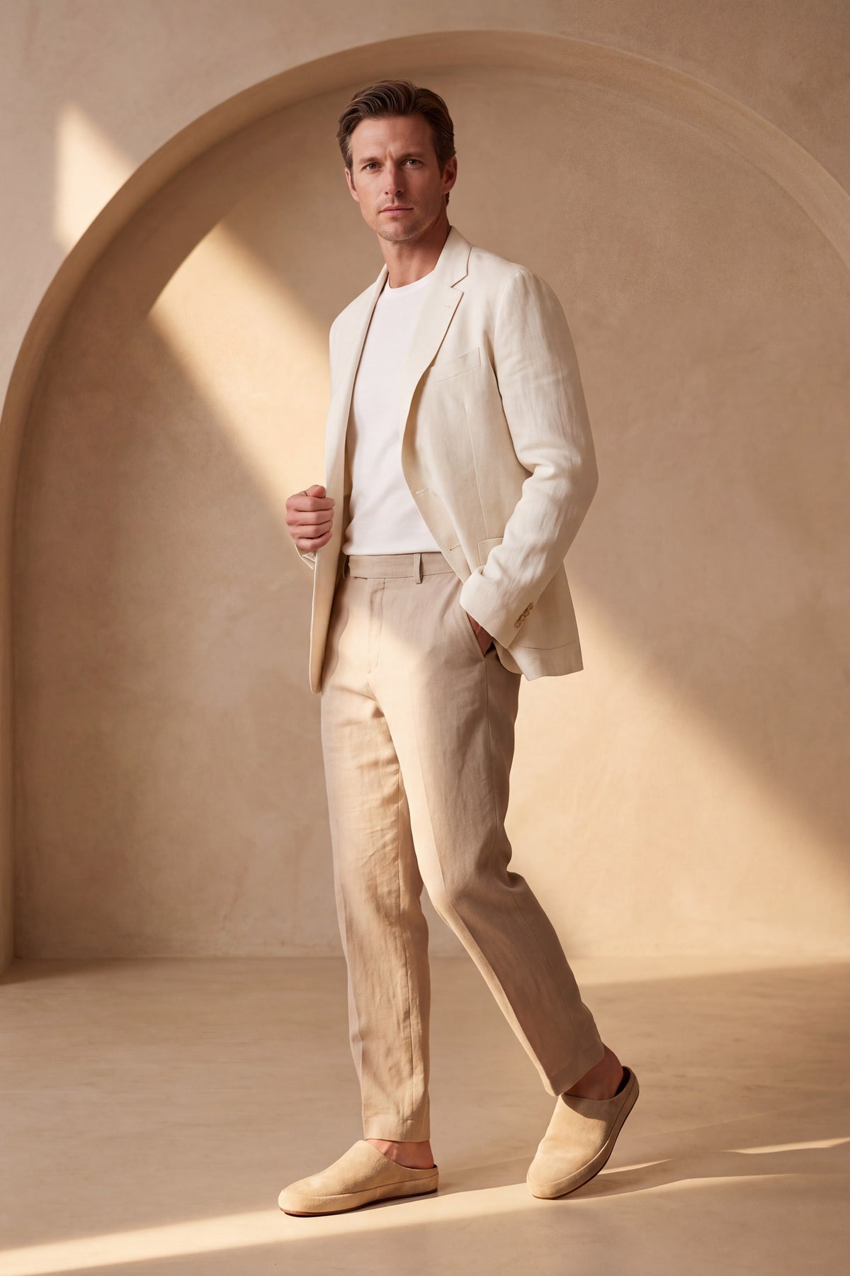 Perugia Suede Mule Sand