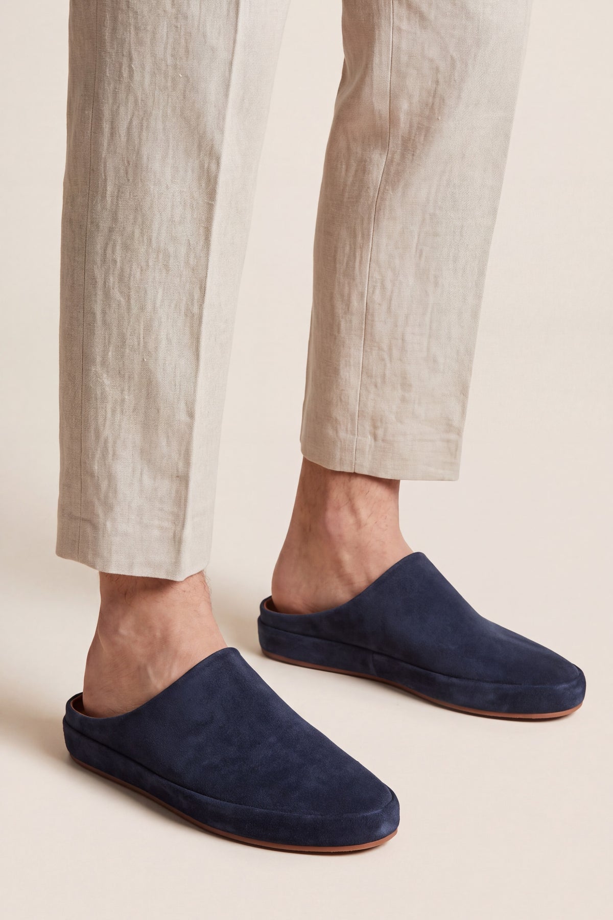 Perugia Suede Mule Navy