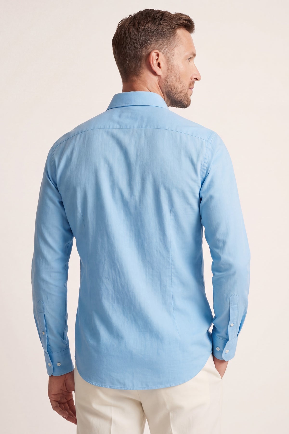 Ragusa Cotton Dress Shirt Sky Blue