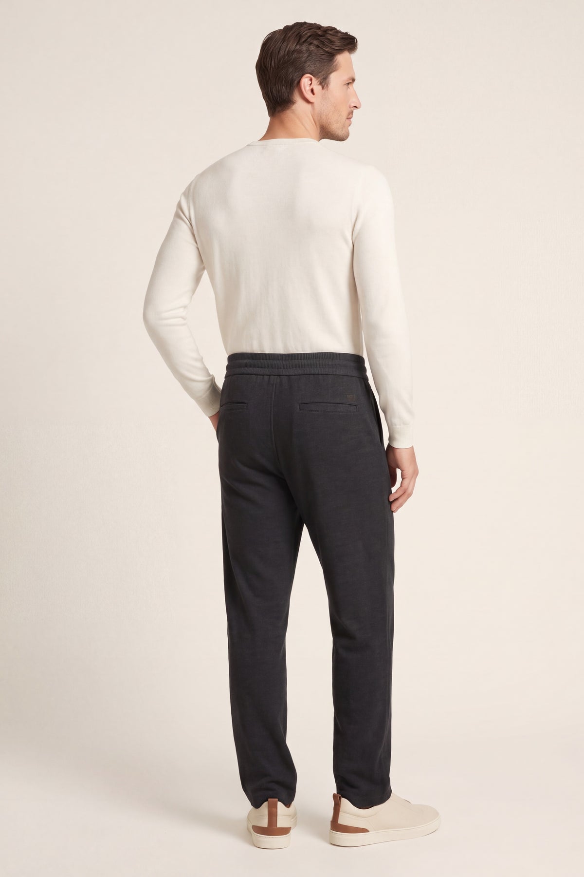 Gubbio Merino Wool Joggers Black