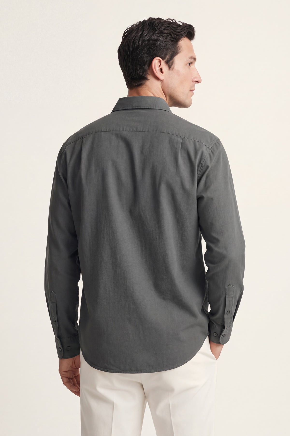 Spoleto Cotton Overshirt Dark Olive
