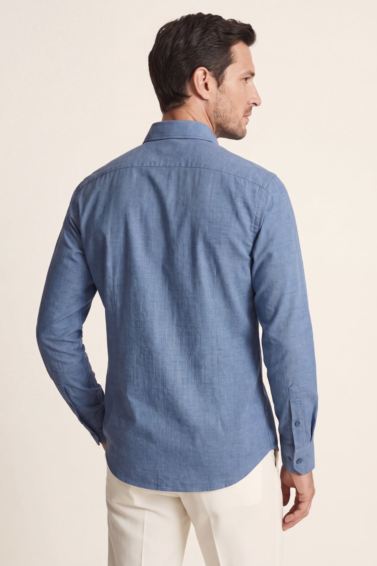Ragusa Cotton Dress Shirt Denim Blue