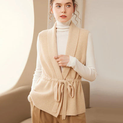 Cashmere Tie Vest