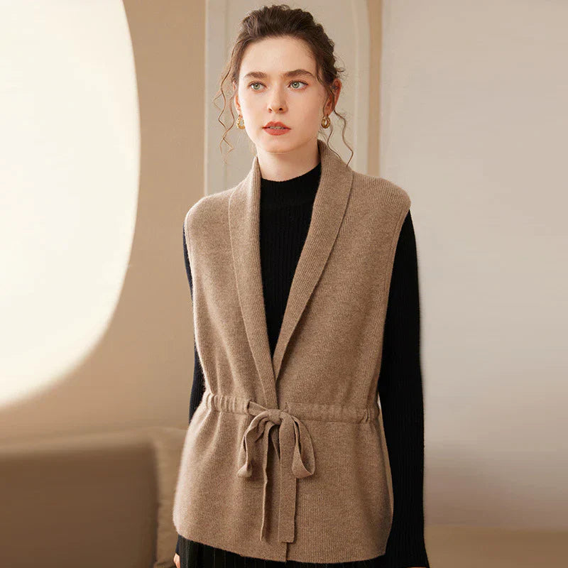 Cashmere Tie Vest