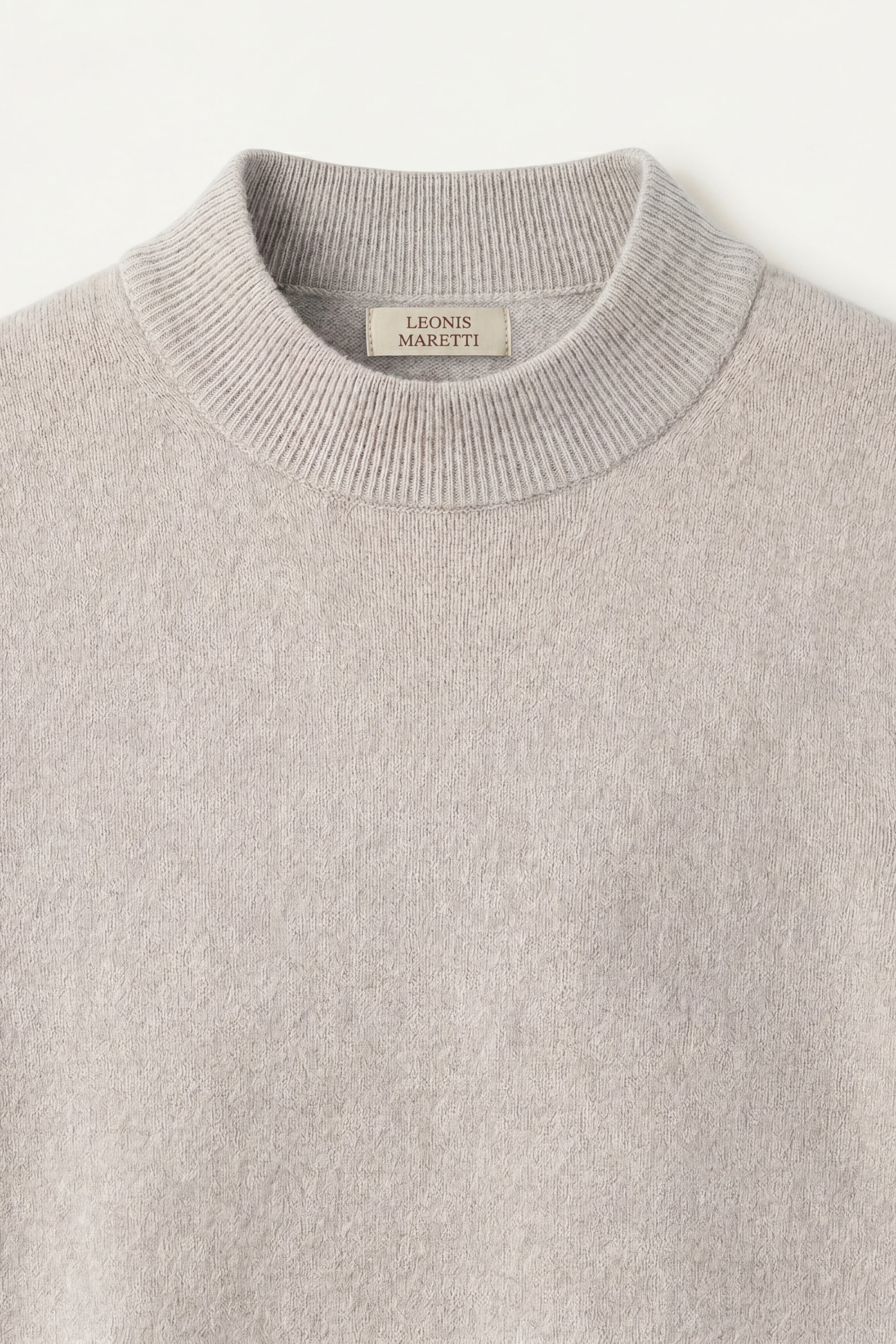 Aurelio Cashmere Knit Tee Grey