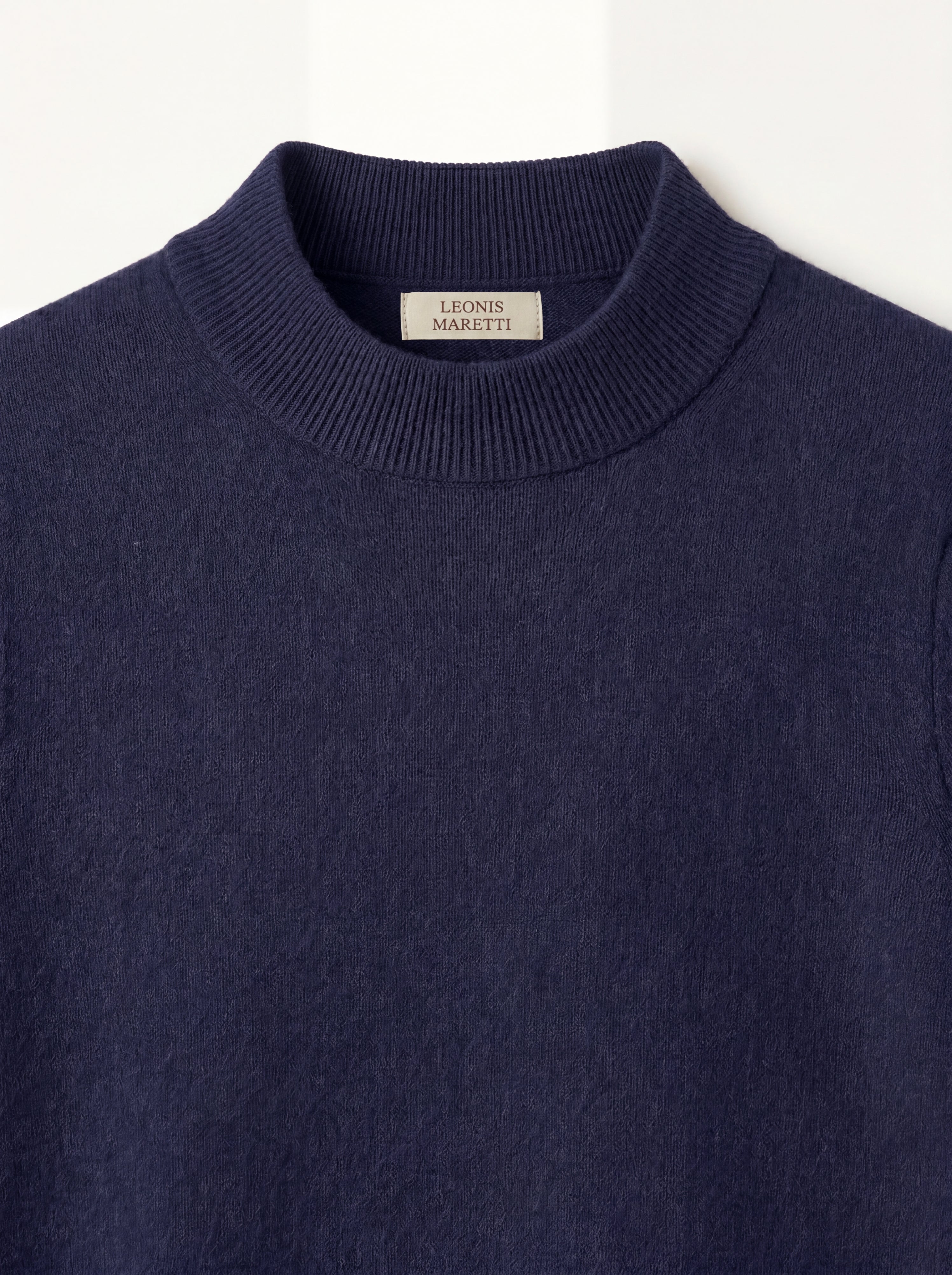 Aurelio Cashmere Knit Tee Navy
