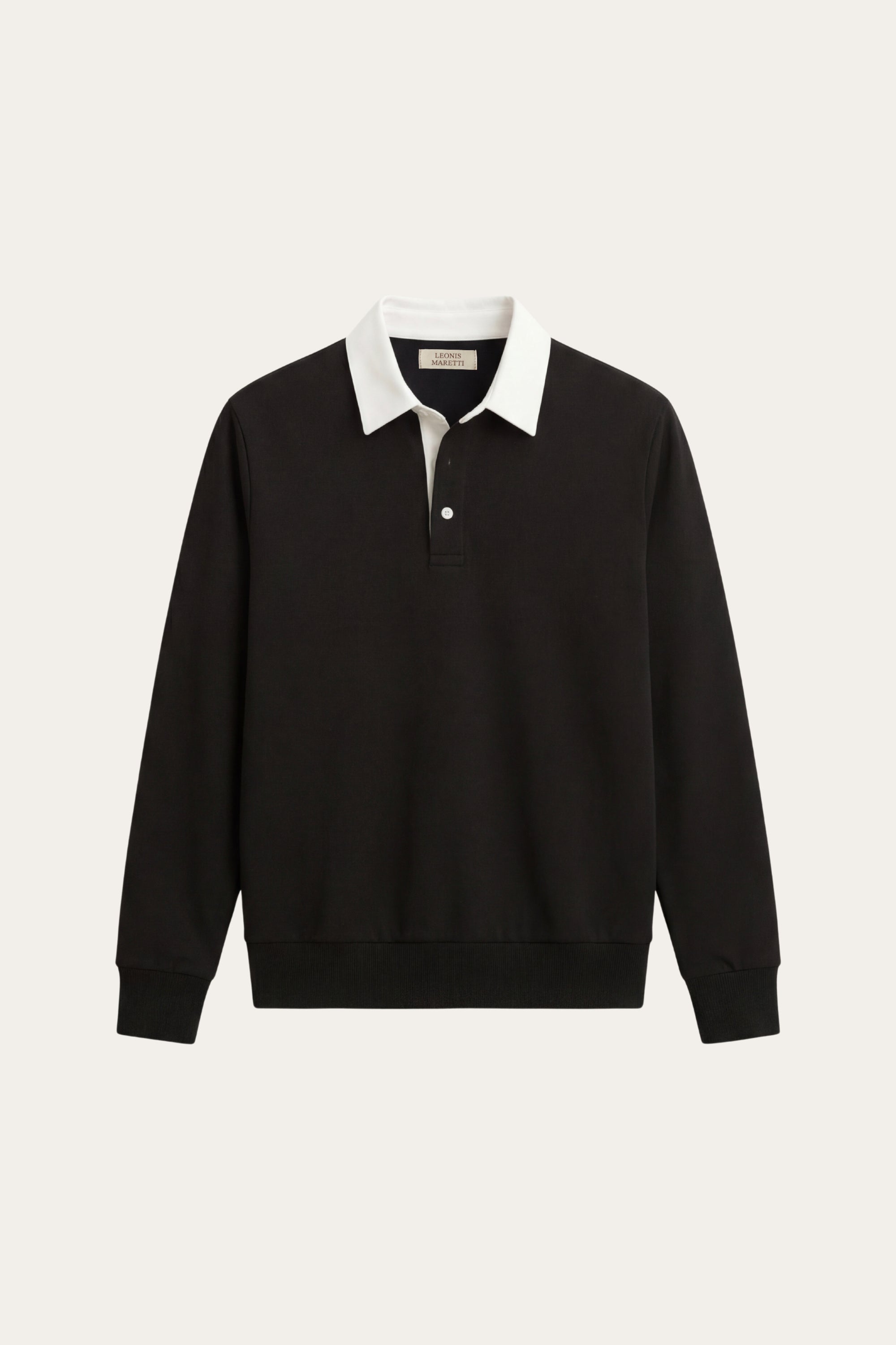 Valerio Polo Knit Black
