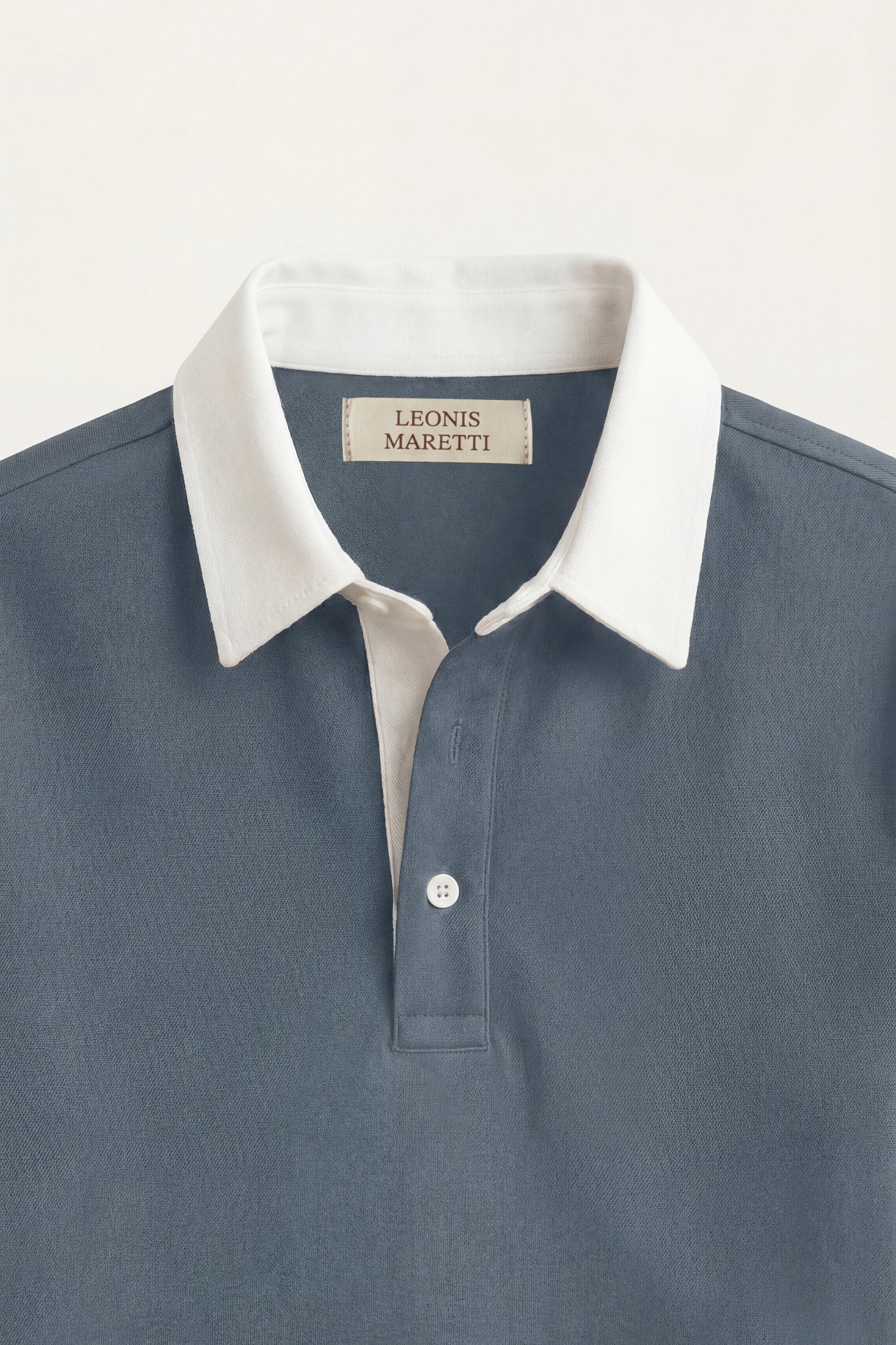 Valerio Polo Knit Cyan