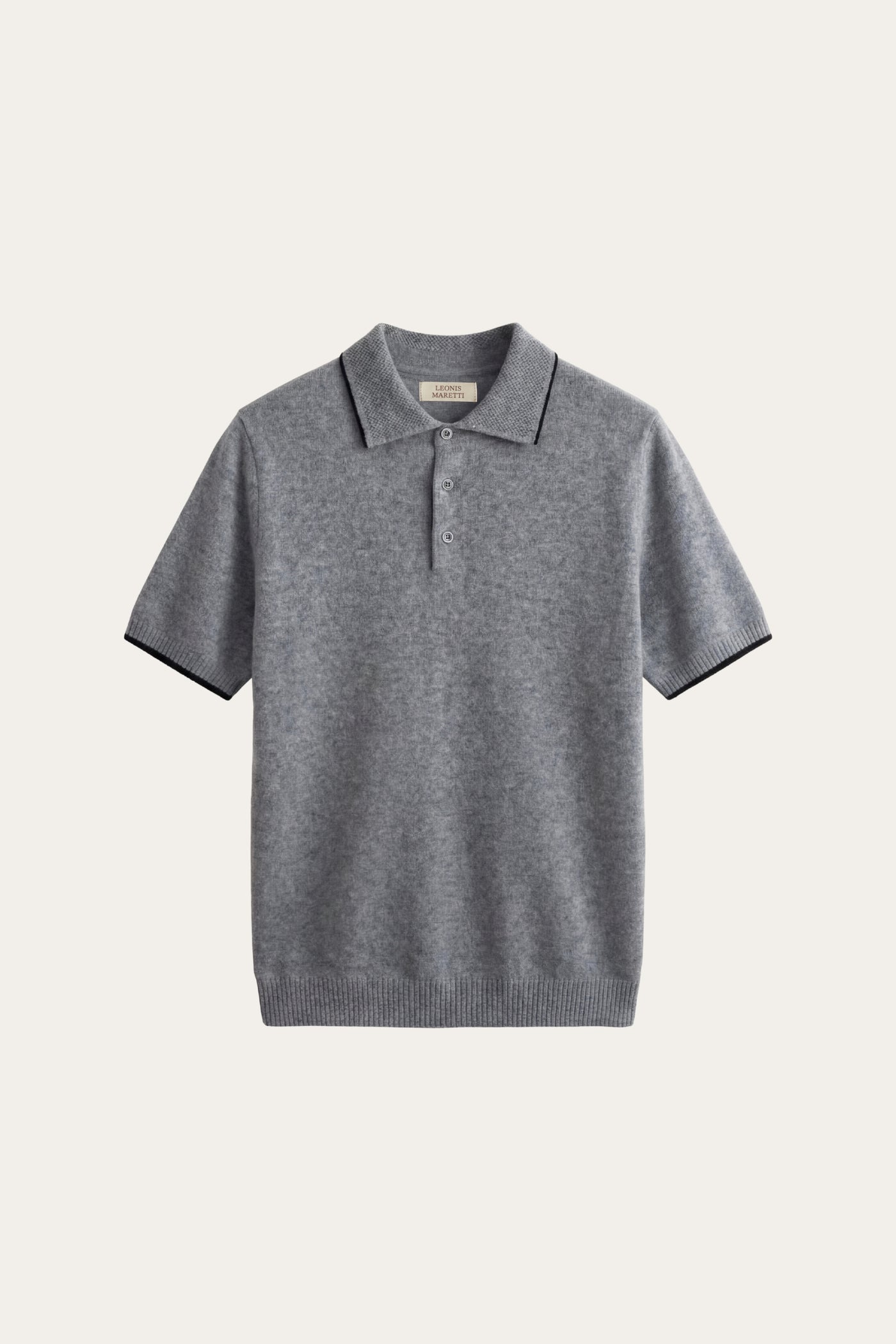 Morino Merino Knit Polo Grey