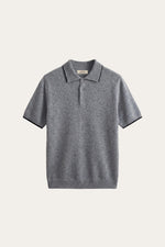 Morino Merino Knit Polo Grey