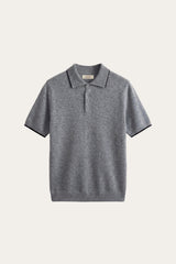 Morino Merino Knit Polo Grey
