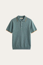 Morino Merino Knit Polo Green