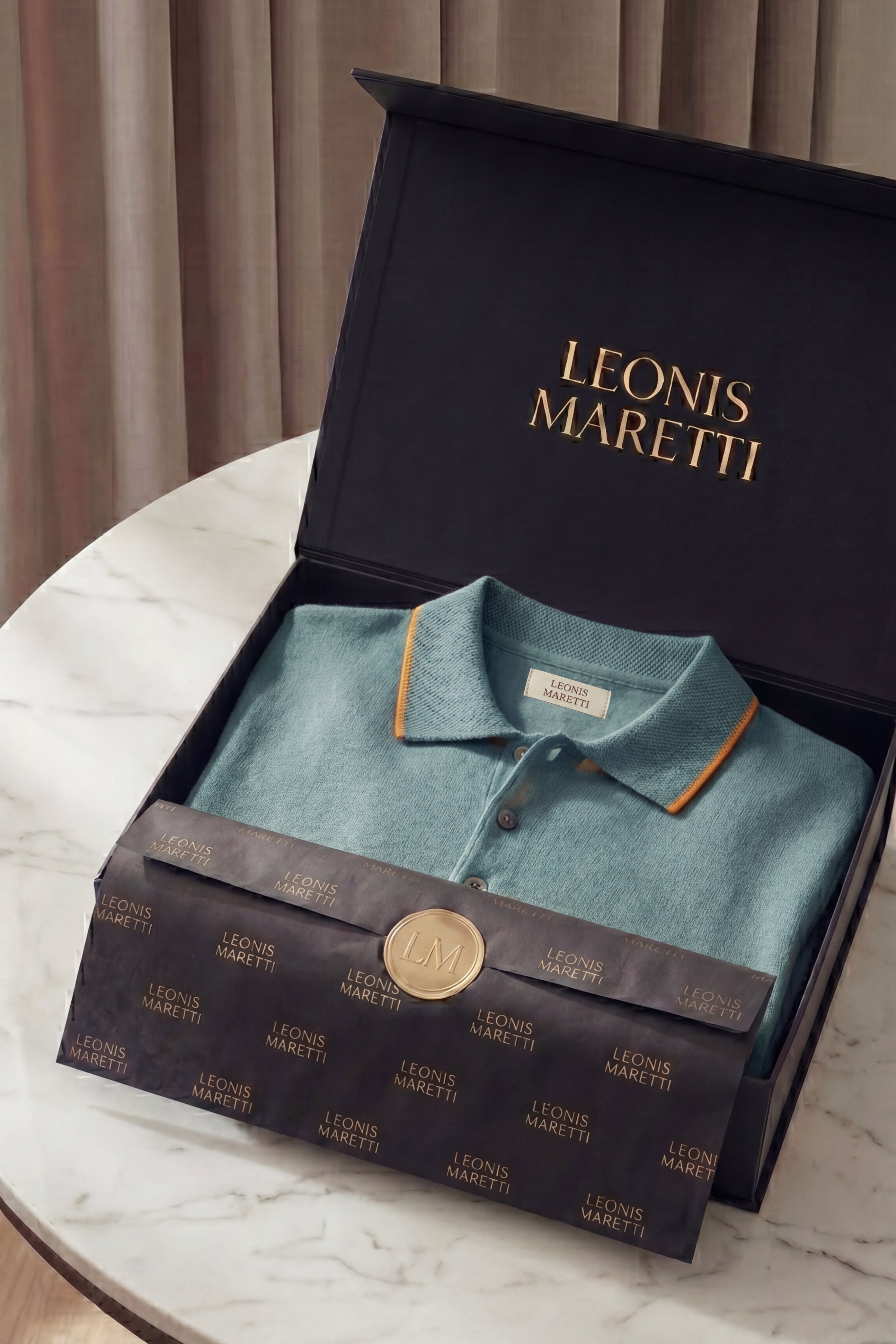 Morino Merino Knit Polo Green